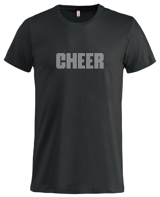 T-skjorte "cheer" rhinestones