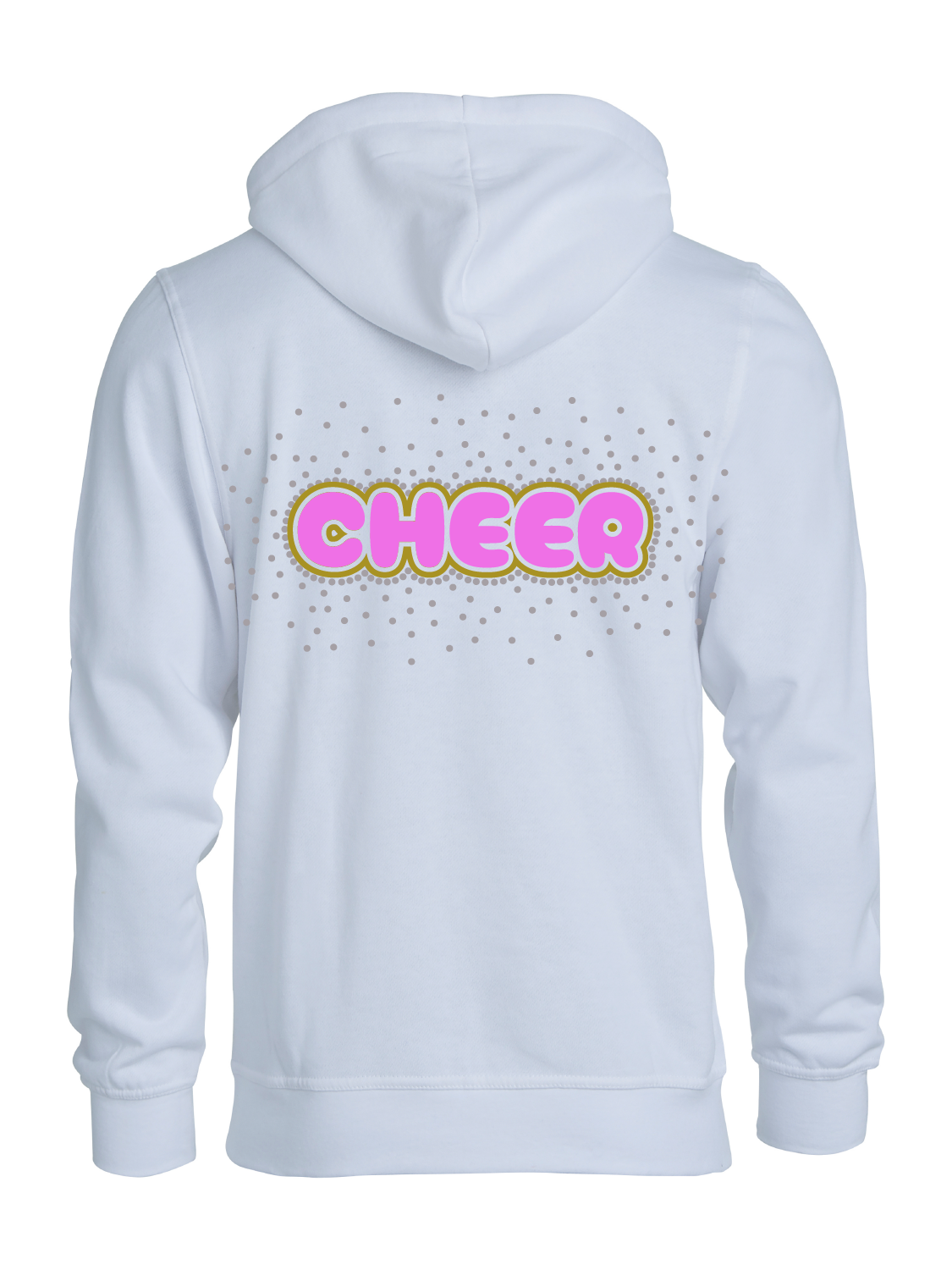 Hettegenser "cheer" m/rhinestones rundt