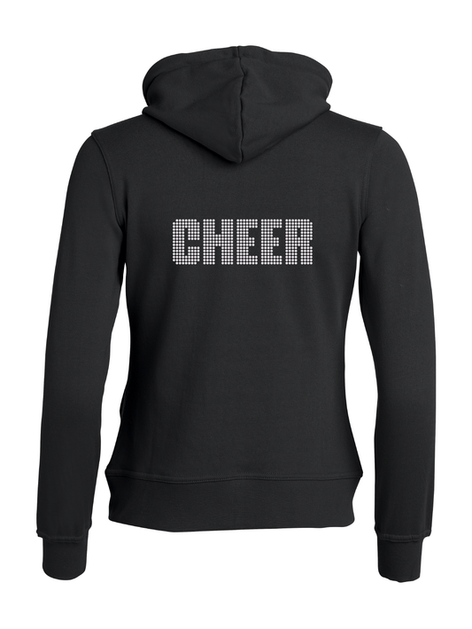 Hettegenser "cheer" i rhinestones