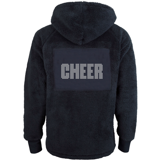 Teddyjakke "cheer" i rhinestones