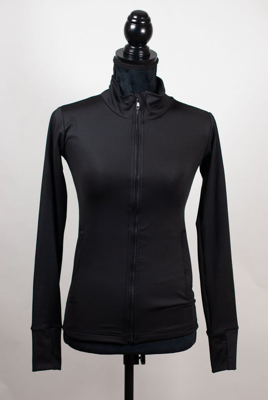 Treningsjakke smal passform med rhinestones