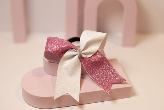 Sløyfe "Mini Pink Sparkle"