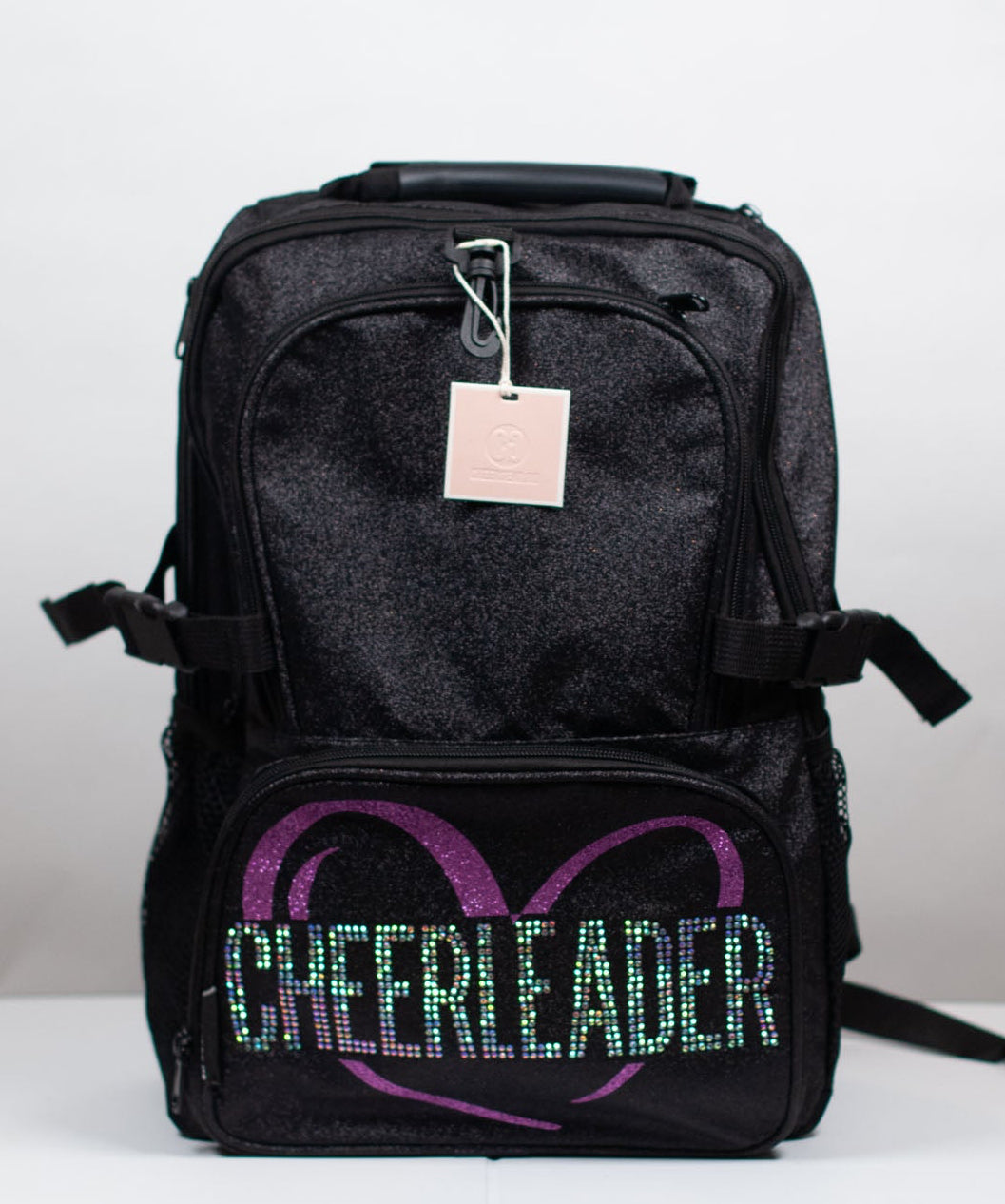 Glittersekk "cheerleader" rosa