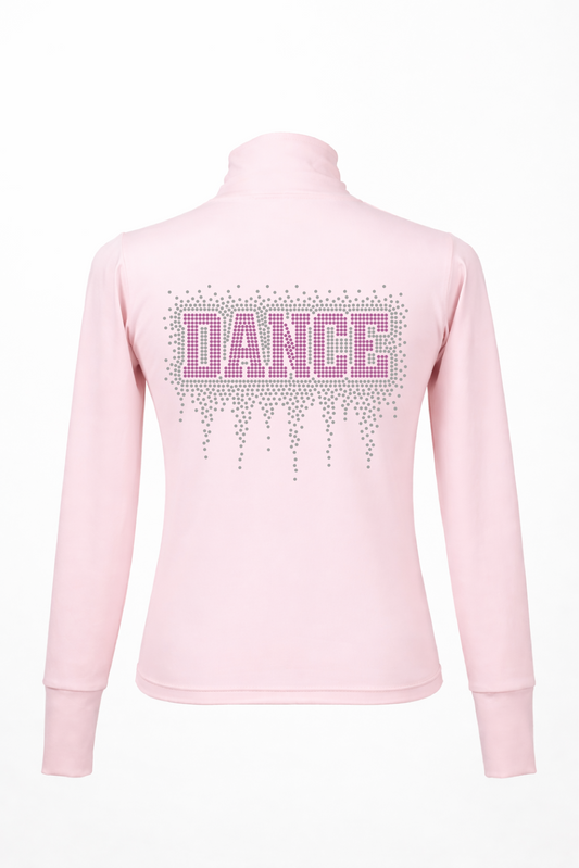 Treningsjakke smal passform med rhinestones dance