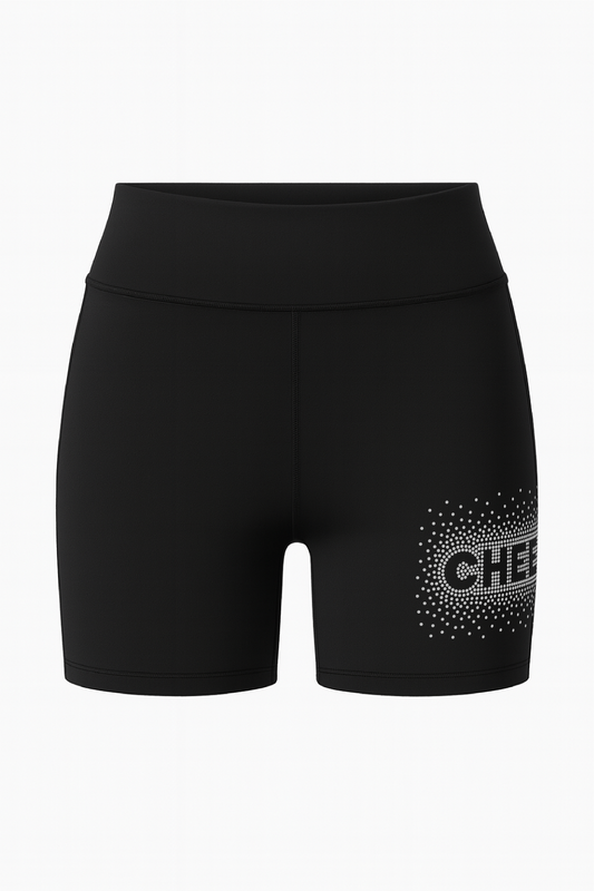 Treningsshorts med rhinestones